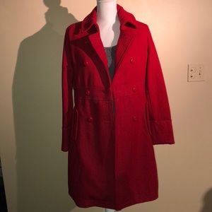 BITTEN Sarah Jessica Parker Red Wool Coat